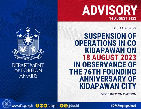 dfa kidapawan|The Department of Foreign Affairs .